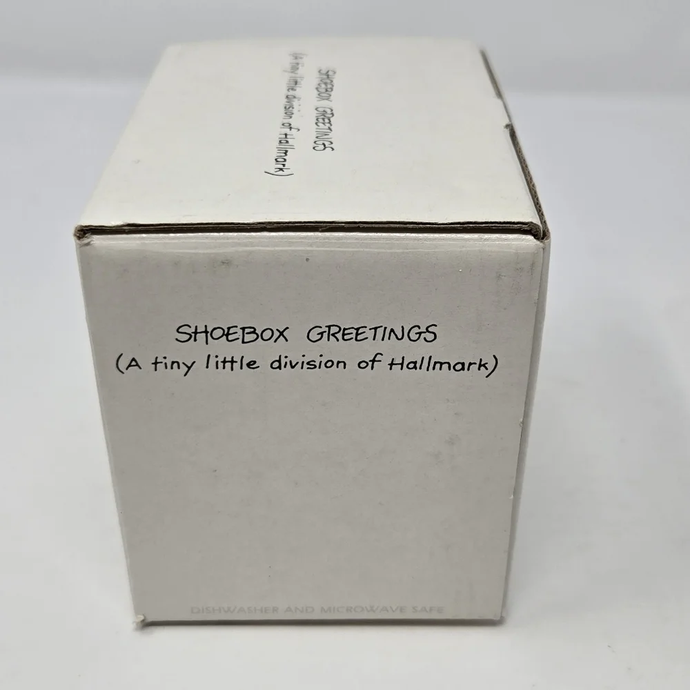 VINTAGE NOS HALLMARK SHOEBOX GREETINGS COFFEE MUG CUP GIVE ME A HUG BEARS WHITE